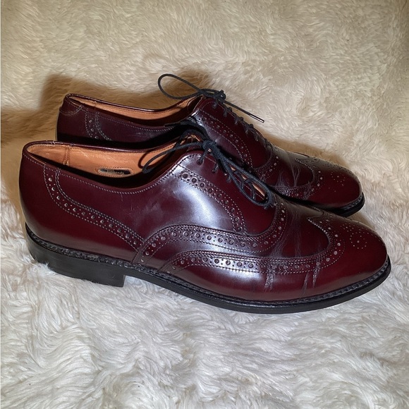 Allen Edmonds McAllister brown leather Oxford shoes size 8.5